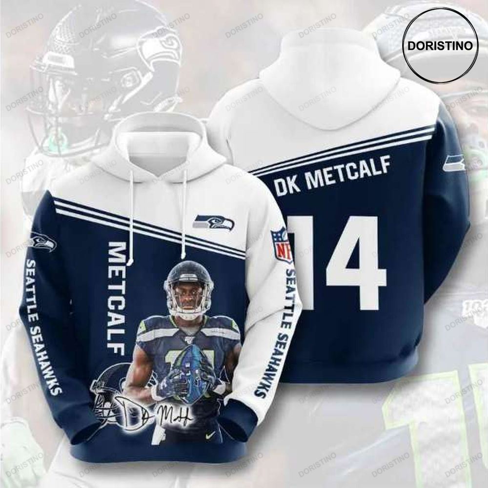Seattle Seahawks Dk Metcalf Awesome 3D Hoodie