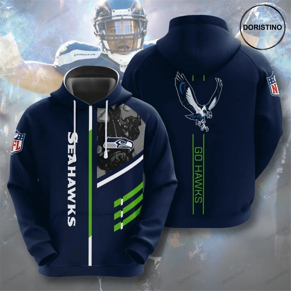 Seattle Seahawks S V3 Lines Limited Edition 3d Hoodie