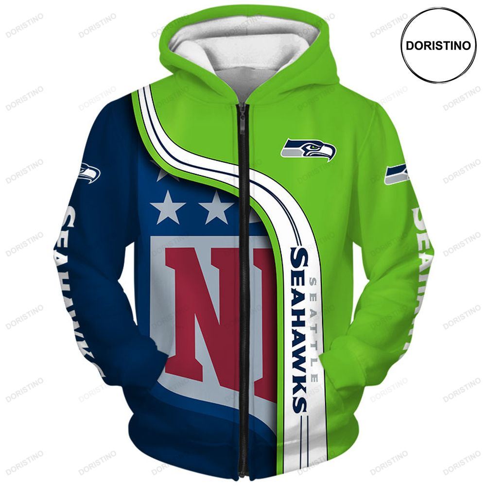 Seattle Seahawks V4 All Over Print Hoodie