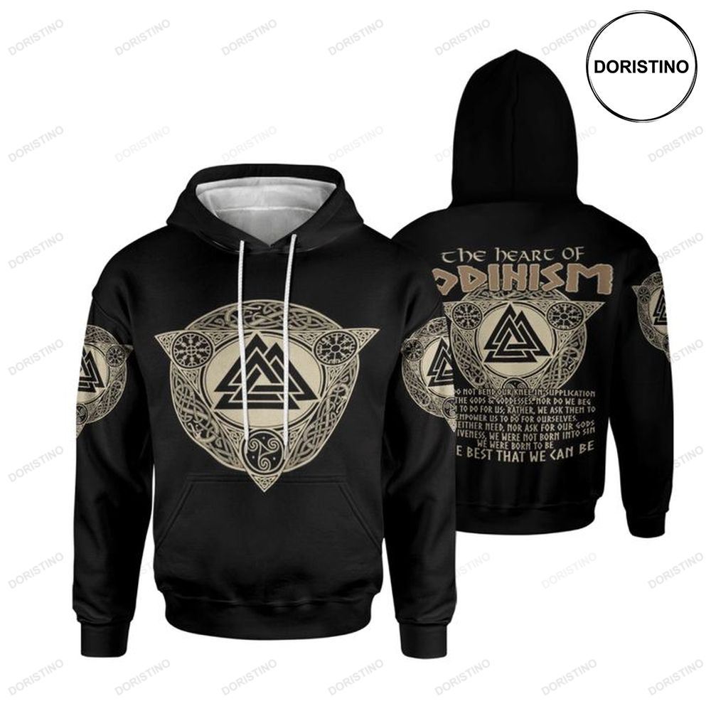 Neverless Maglietta Uomo Mimetica 'See You In Valhalla' - Stamapa Con Spada Vichinga E Rune, Cotone