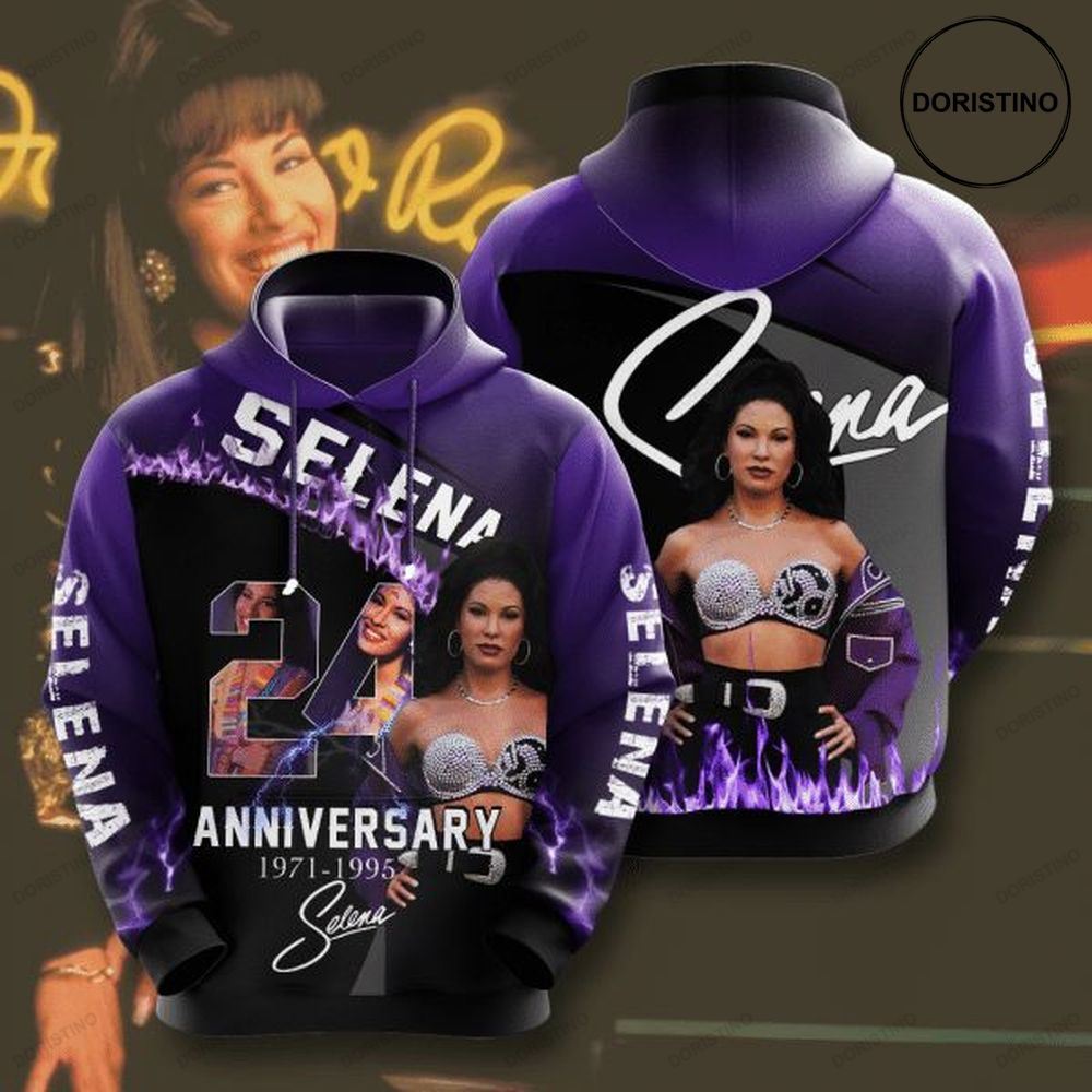 Selena Quintanilla 24th Anniversary 1971 1995 Signature Design Gift For Fan Custom Ed Awesome 3D Hoodie