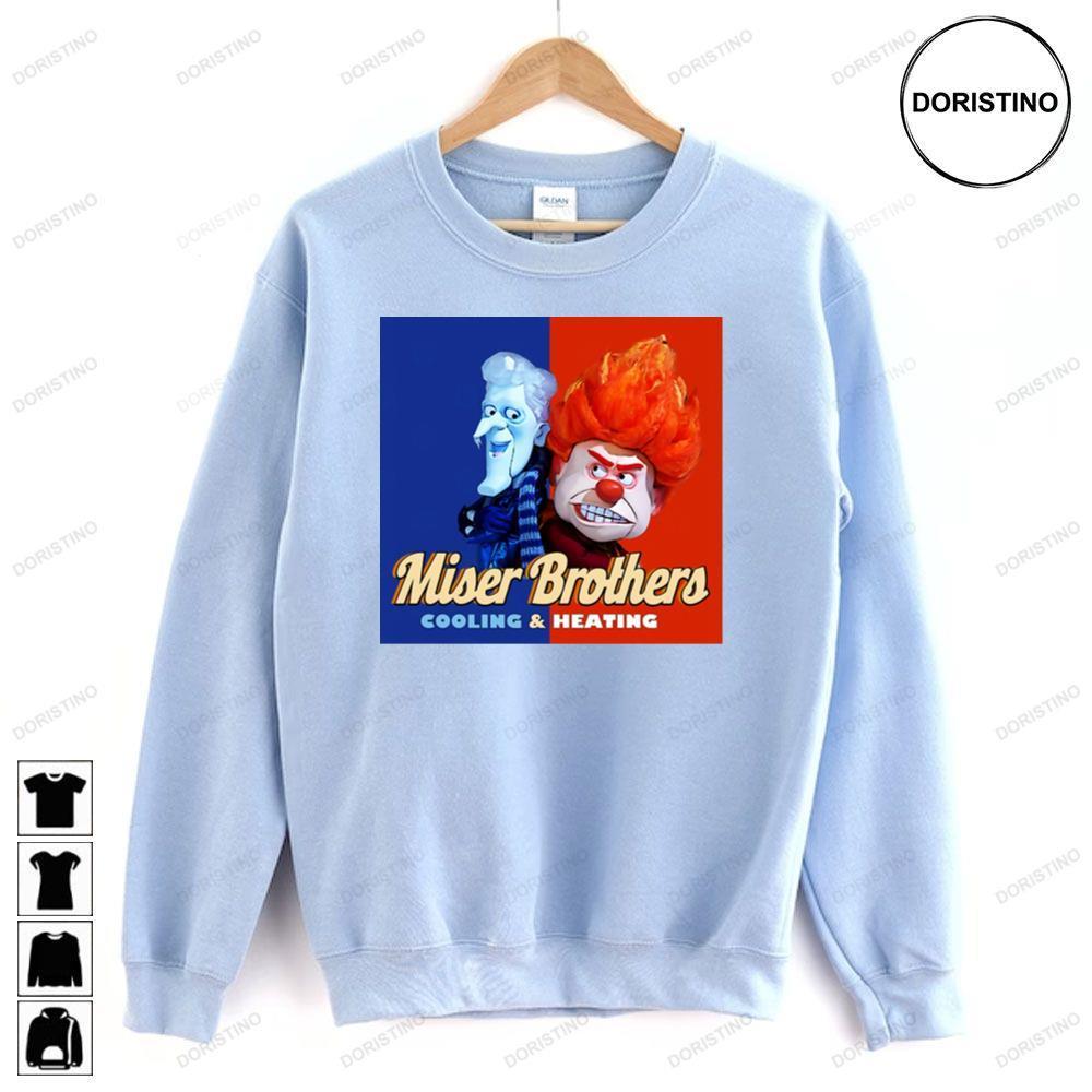 Heat Miser Brothers The Year Without A Santa Claus Christmas 2 Doristino Sweatshirt Long Sleeve Hoodie