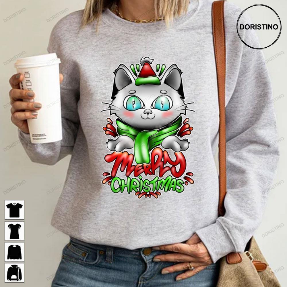 Hiho Christmas Cat 2 Doristino Hoodie Tshirt Sweatshirt