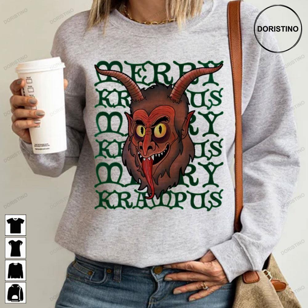Horror Face Mery Krampus Christmas 2 Doristino Hoodie Tshirt Sweatshirt