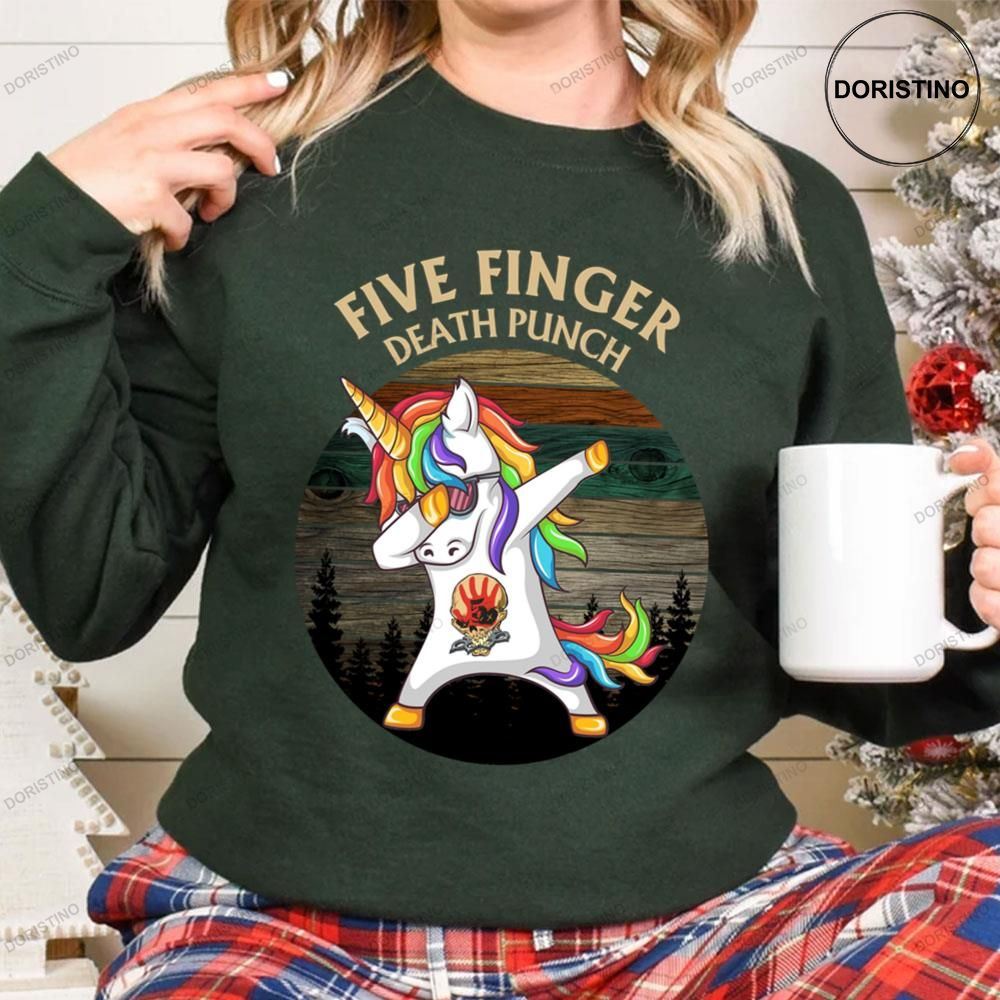 Unicorn Dabbing Five Finger Death Punch Vintage Limited Edition T-shirt Unicorn Dabbing Five Finger Death Punch Vintage Limited Edition T-shirt