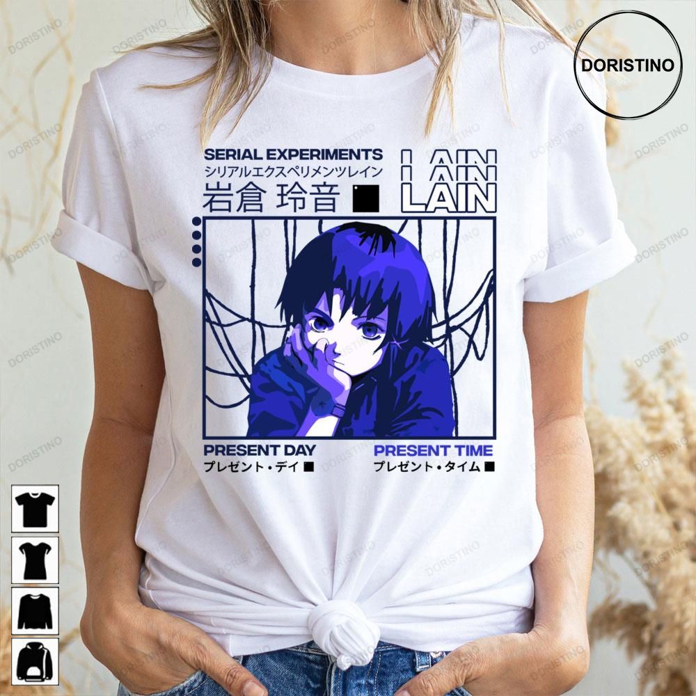 Present Day Present Time Serial Experiments Lain Limited Edition T-shirts