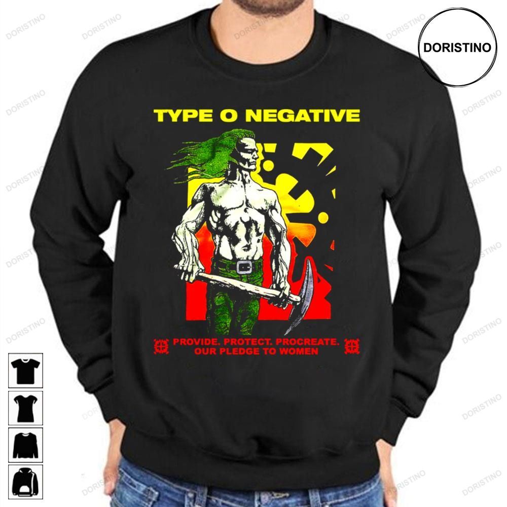 Provide Protect Procreats Our Pledge To Women Type O Negative Limited Edition T-shirts