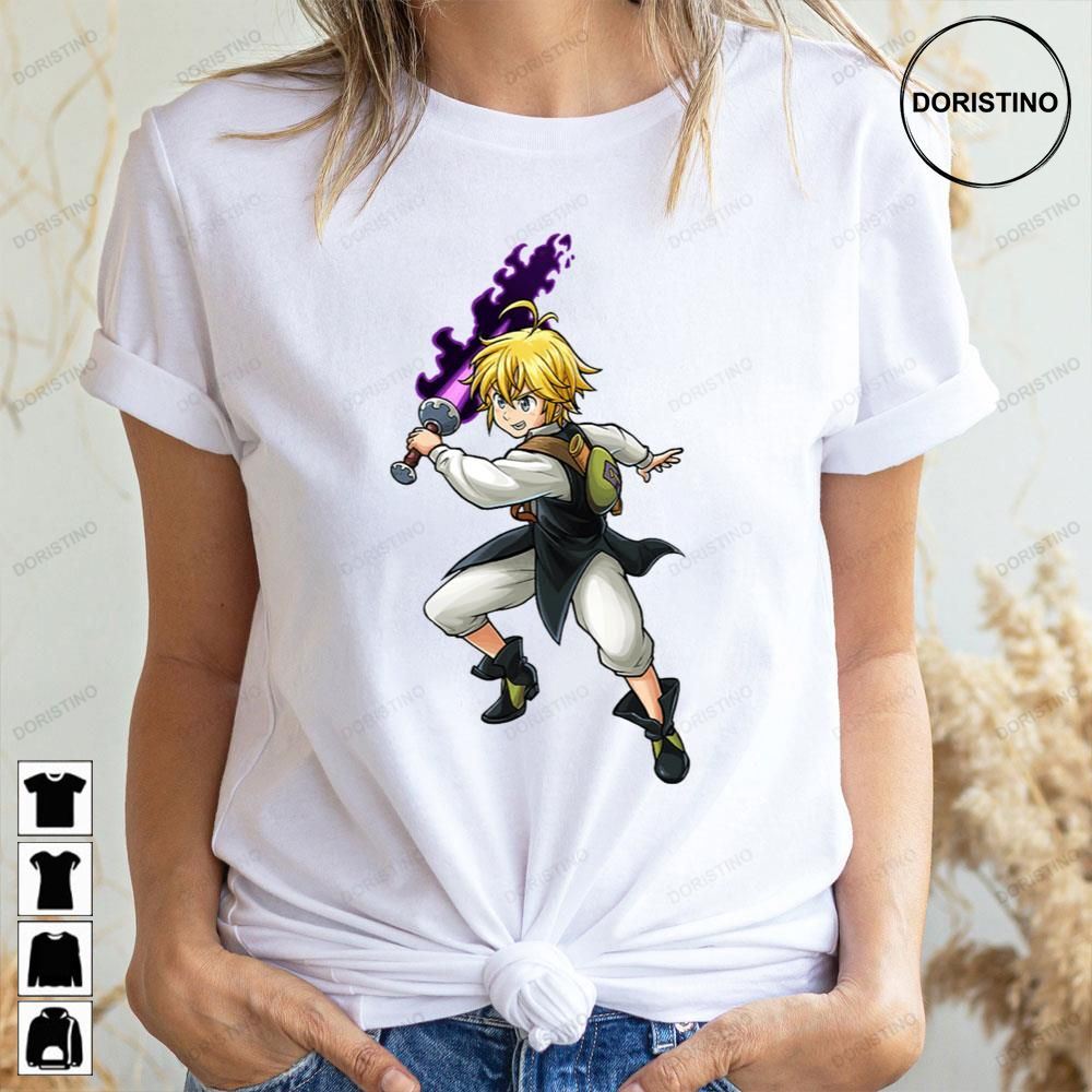 Purple Art Meliodas The Seven Deadly Sins Limited Edition T-shirts