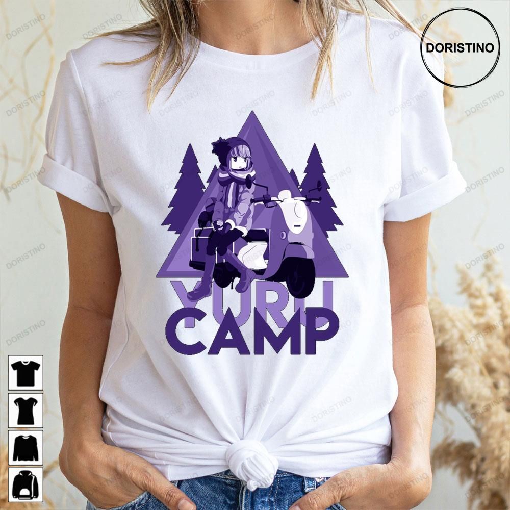 Purple Art Yuru Camp Trending Style