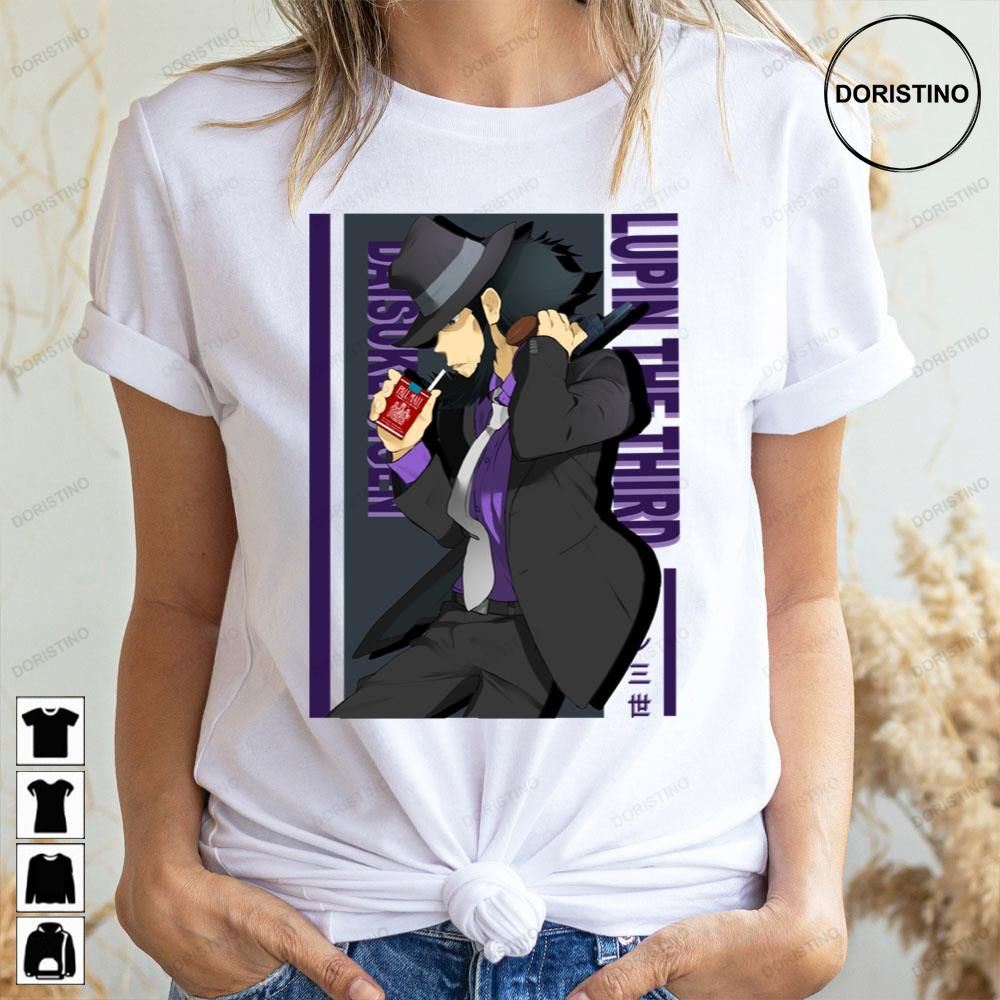 Purple Background Daisuke Jigen Lupin Iii Limited Edition T-shirts