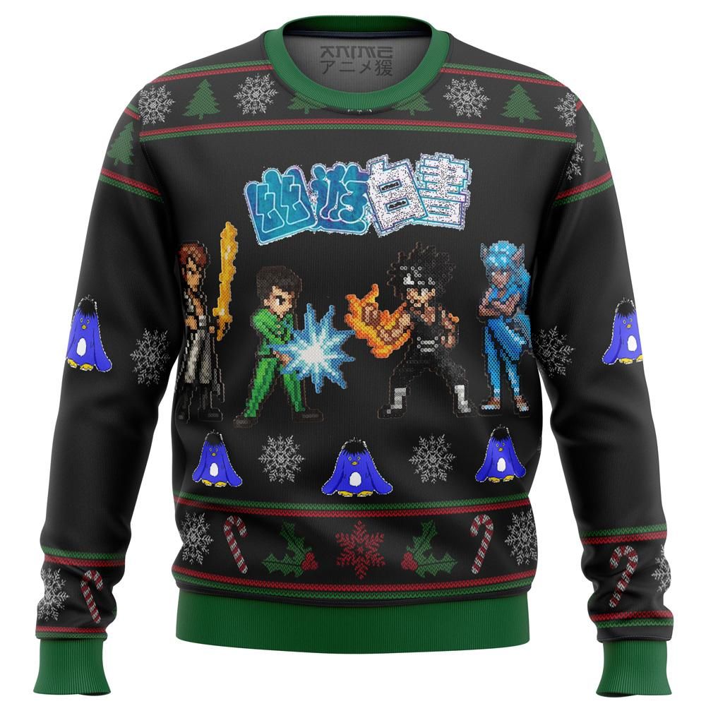 Yuyu Hakusho Ghost Fighter Characters Ugly Christmas Sweater
