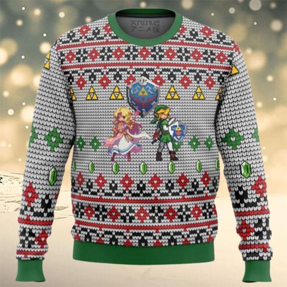 Zelda And Link The Legend Of Zelda Ugly Christmas Sweater The…