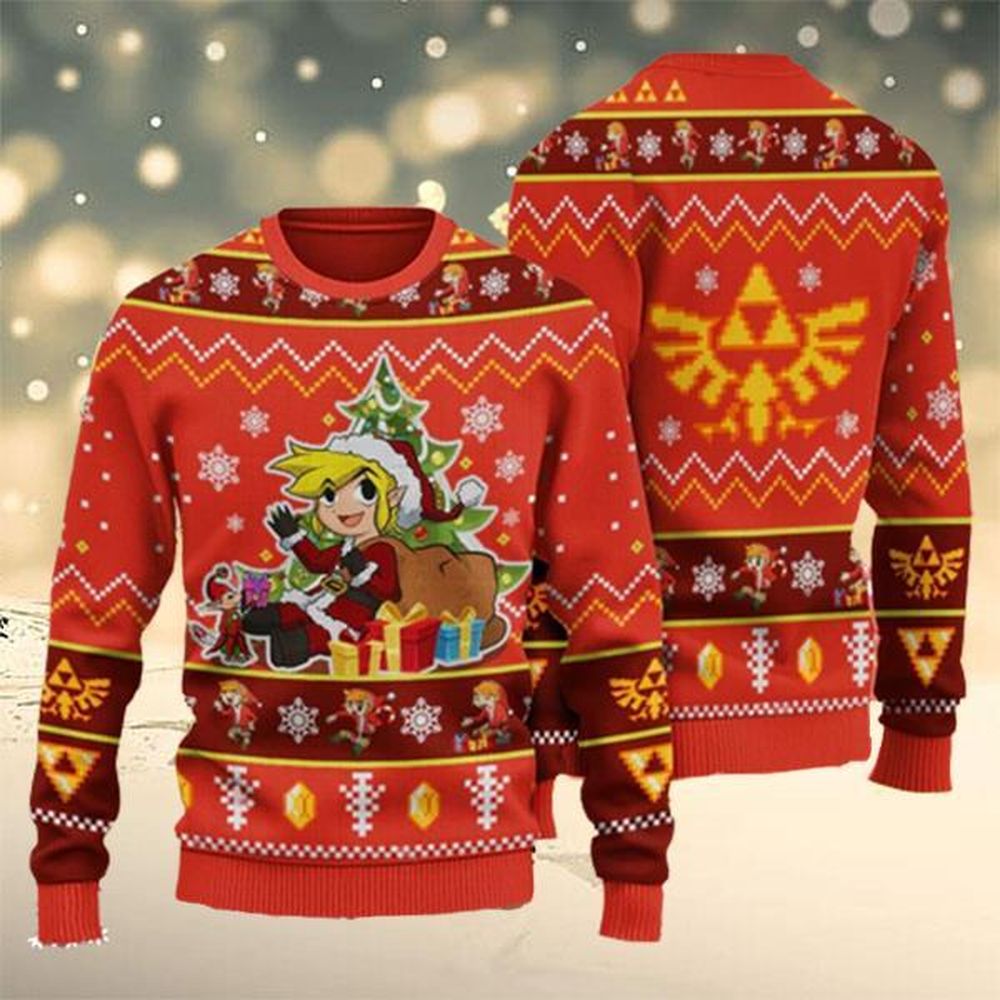 Zelda Game Ugly Christmas Sweater All Over Print For Men Ugly…