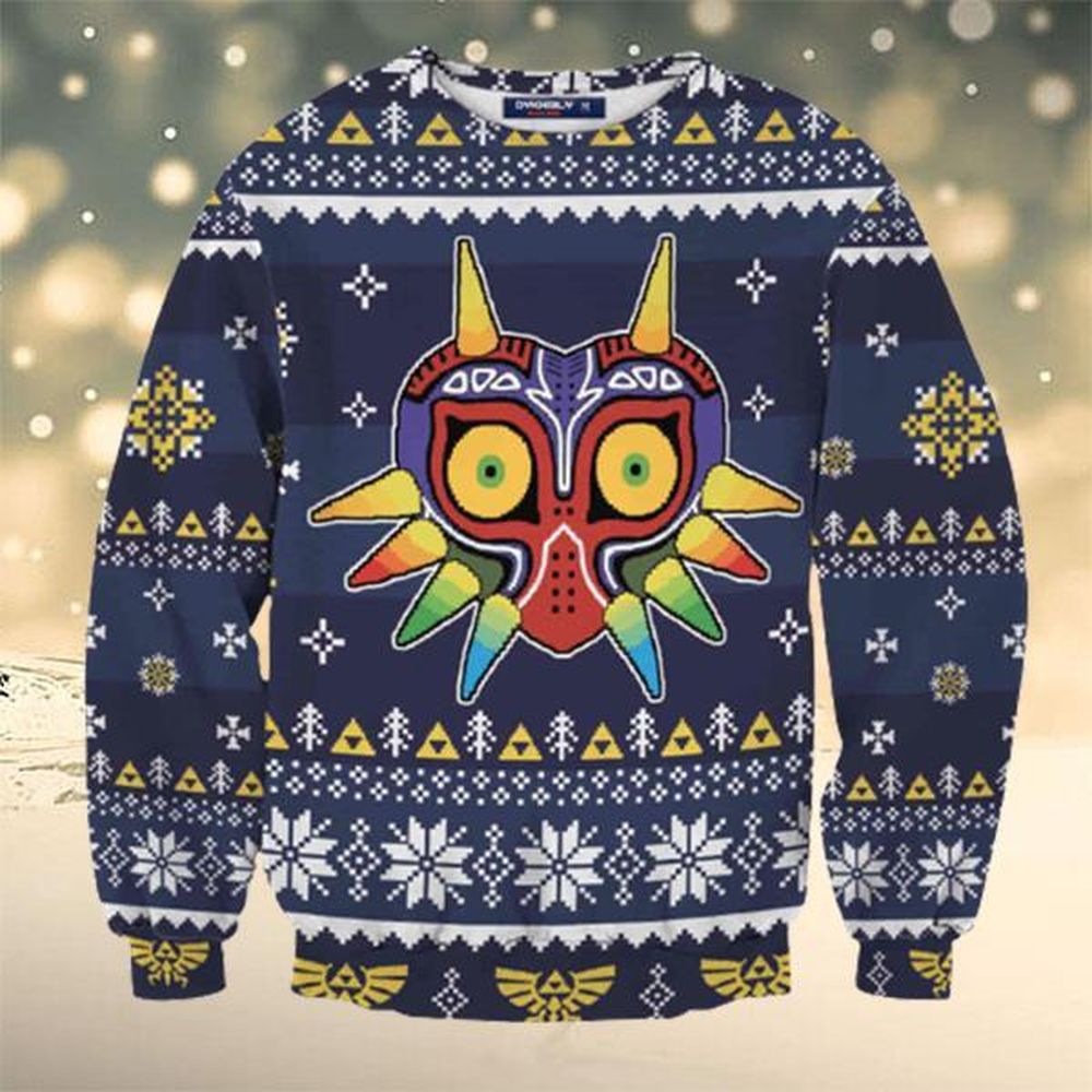 Zelda Knitted Ugly Christmas Sweater Logo Zelda Ugly Christmas…