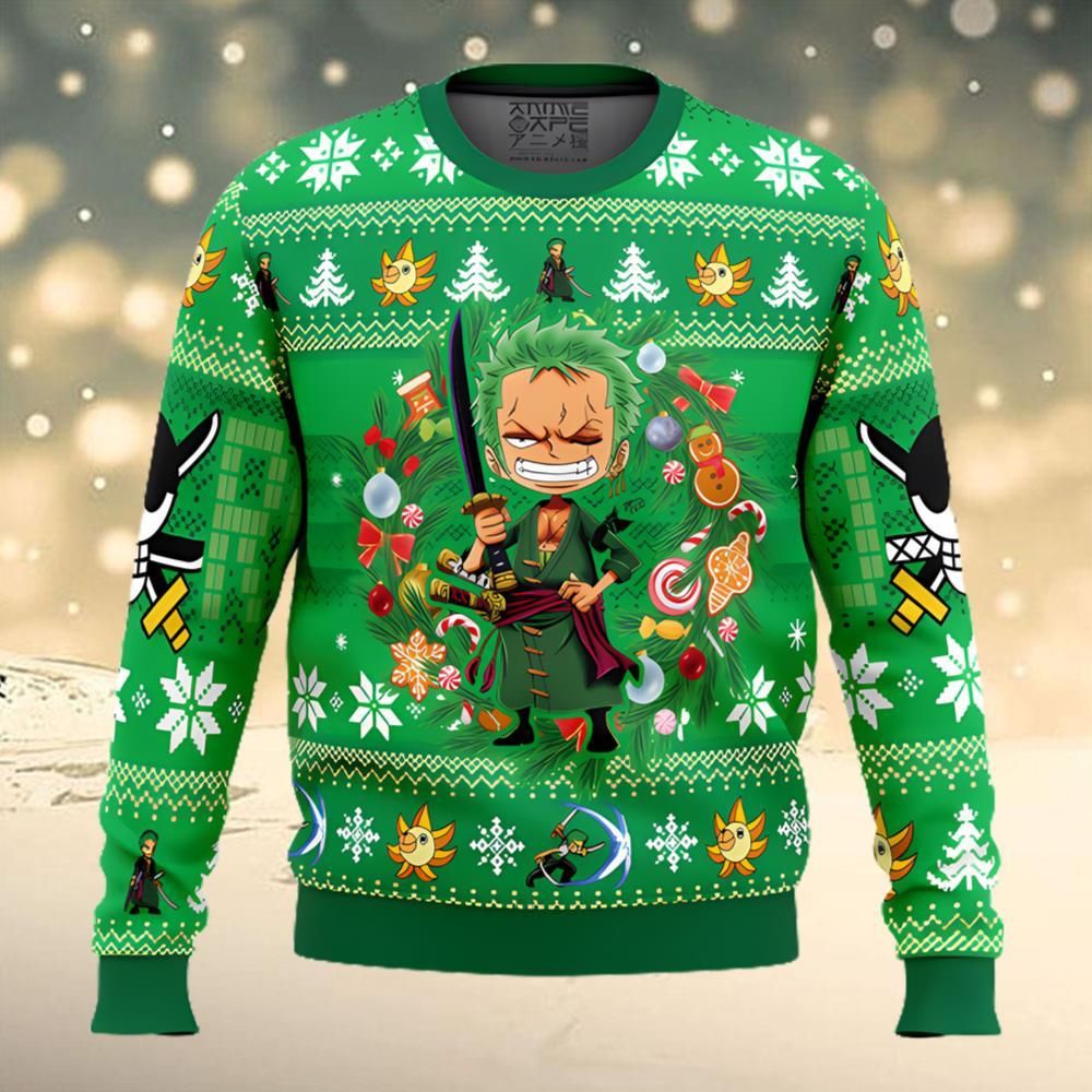 Zoro One Piece Ugly Christmas Sweater
