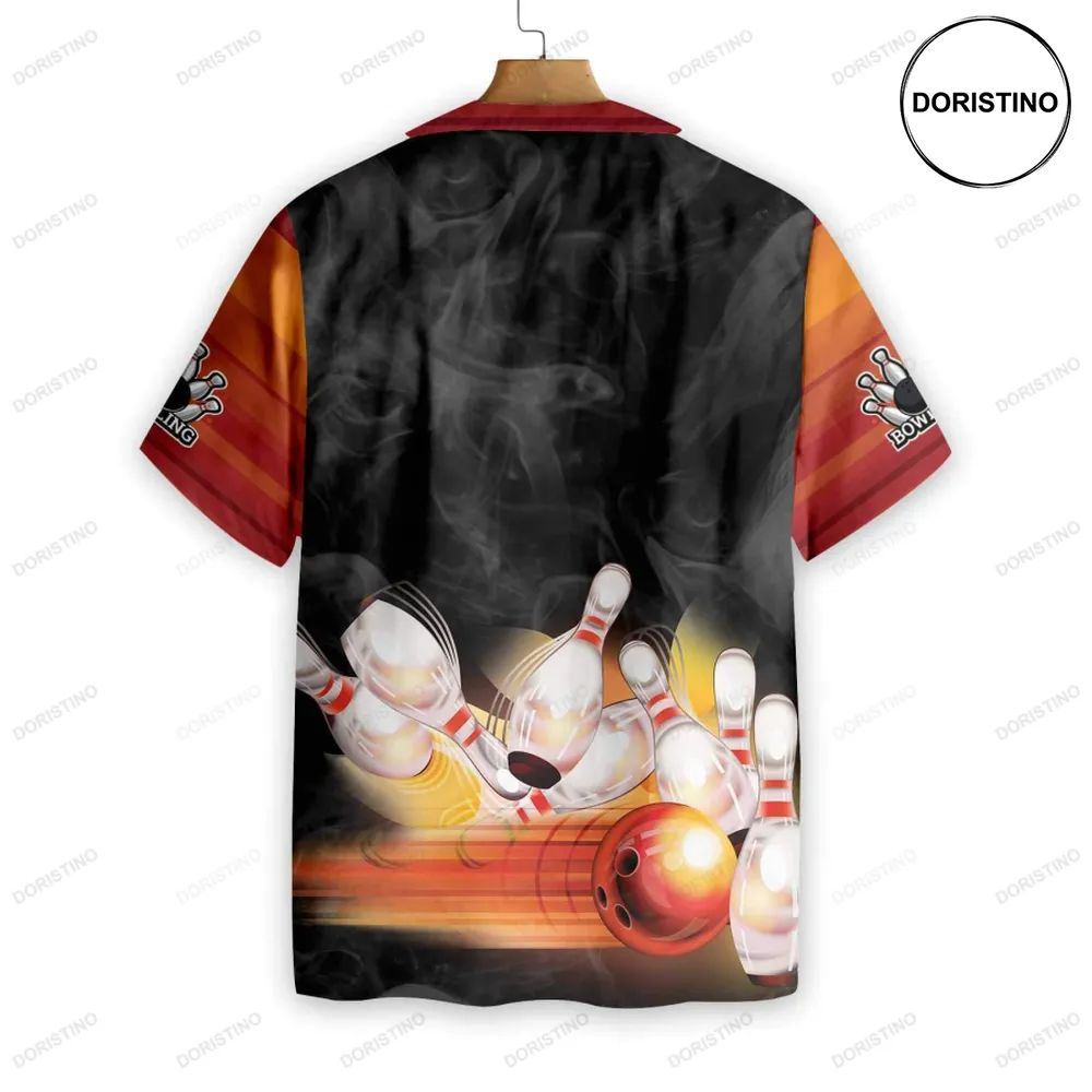 Bowling Smoke Background Limited Edition Hawaiian Shirt