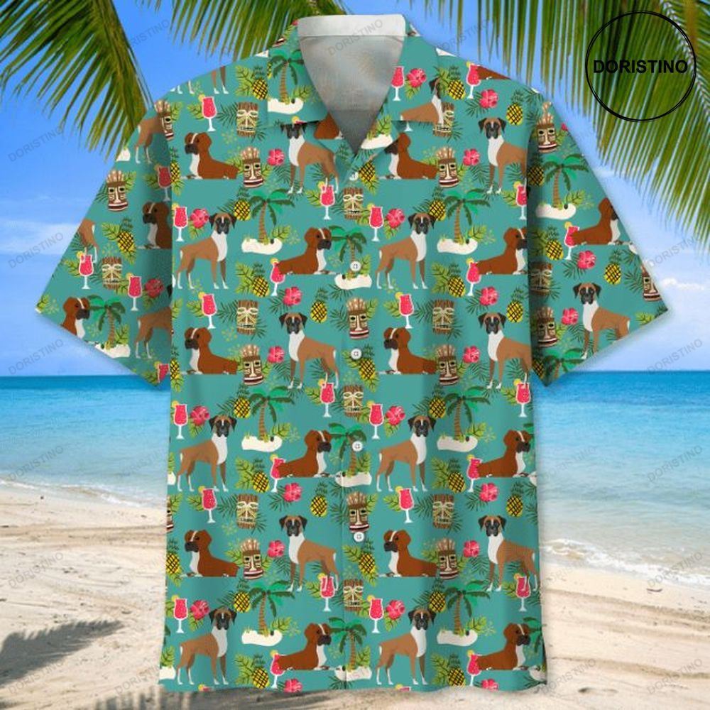 Boxer Beach Awesome Hawaiian Shirt