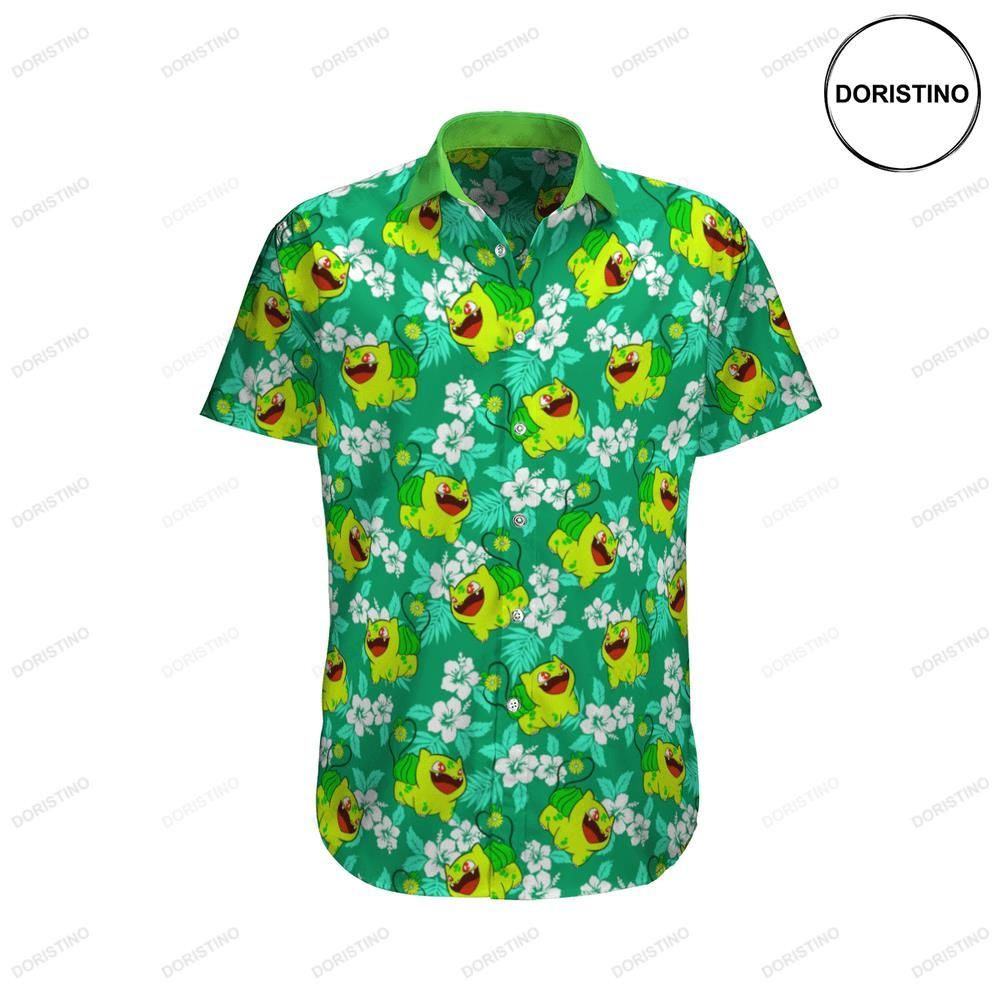 Bulbasaur Tropical Beach Pokemon Awesome Hawaiian Shirt