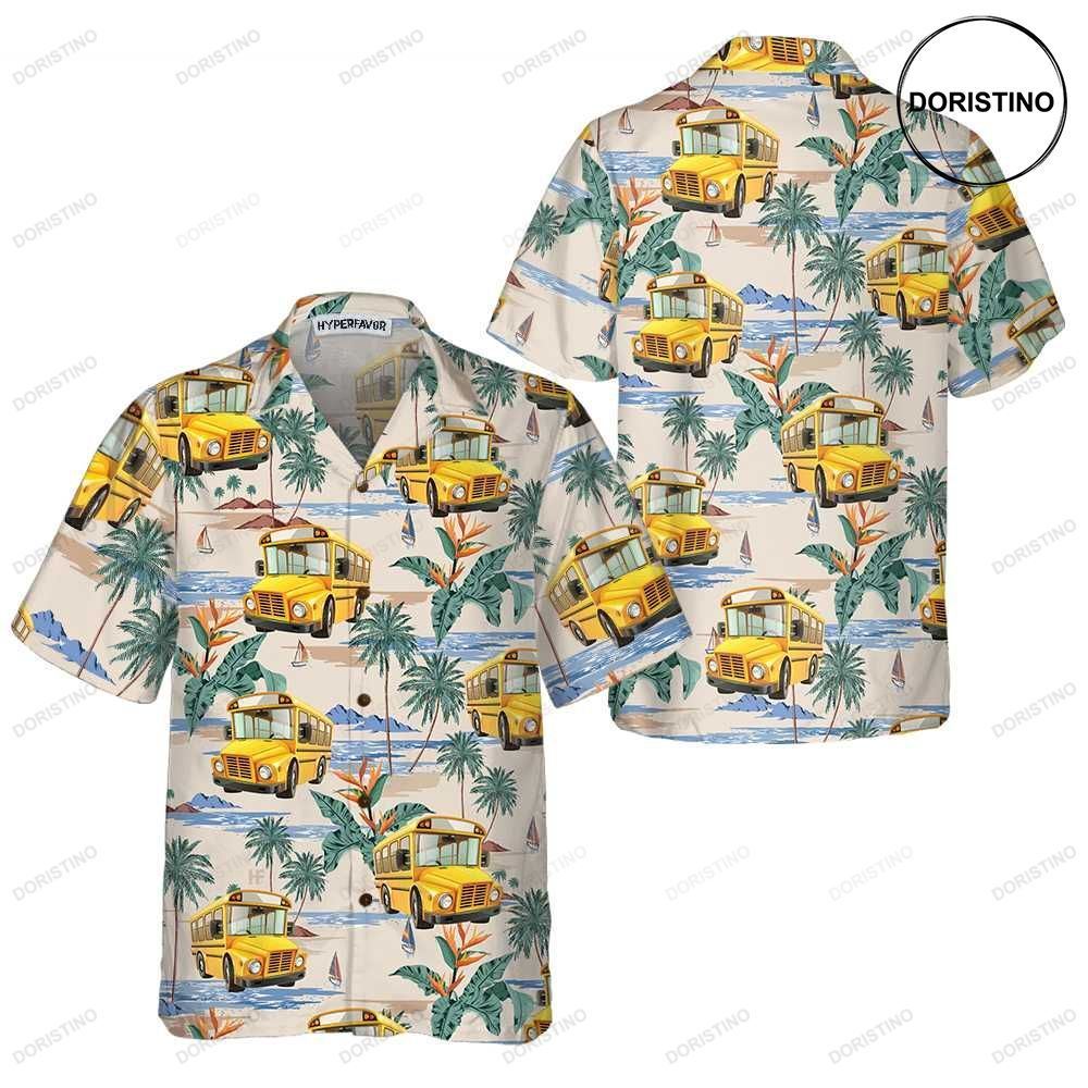 Bus Driver And Tropical Pattern Tropical Bus Driver For Men Bus Driver Gift Ide Limited Edition Hawaiian Shirt