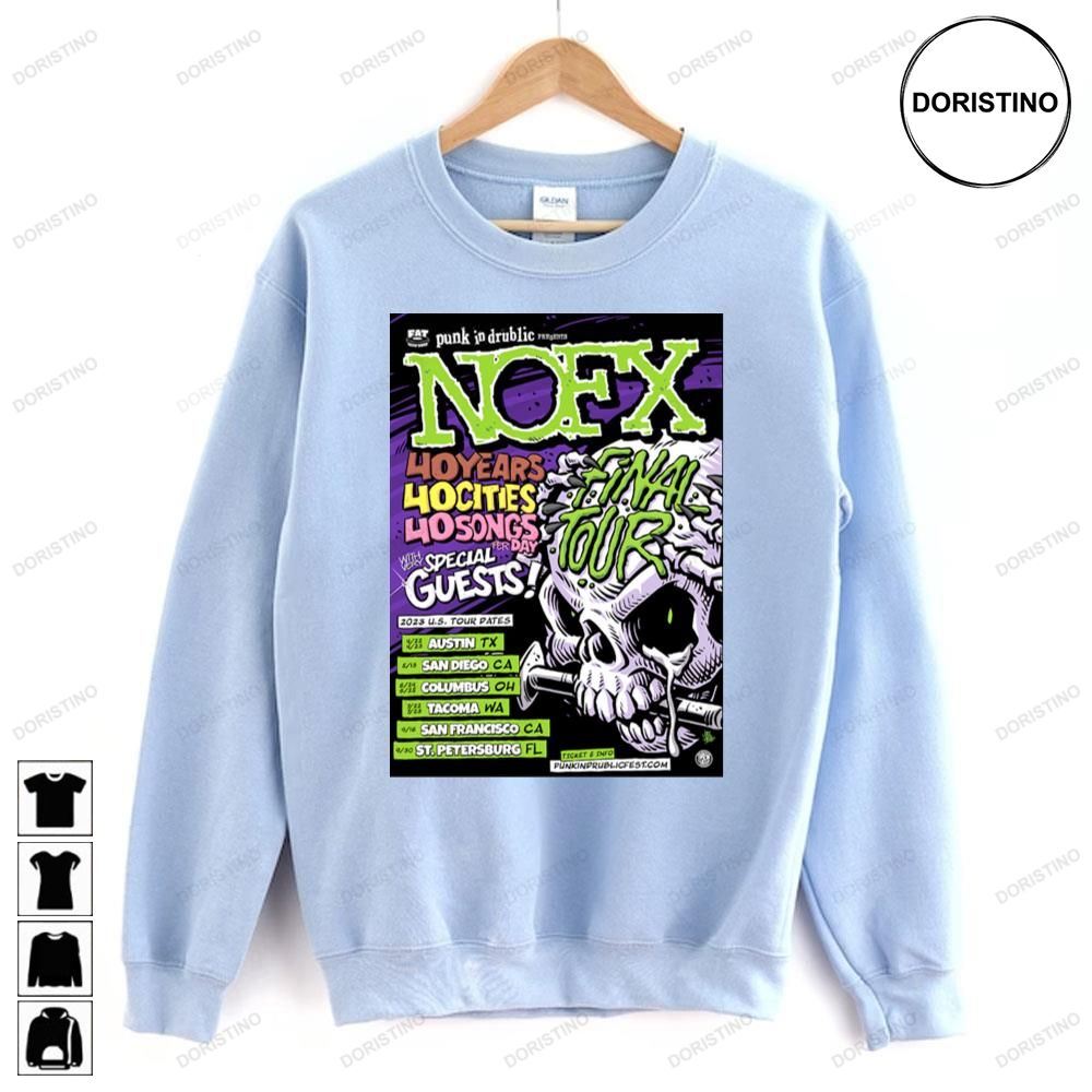 40 Years Final Nofx Us Dates Awesome Shirts