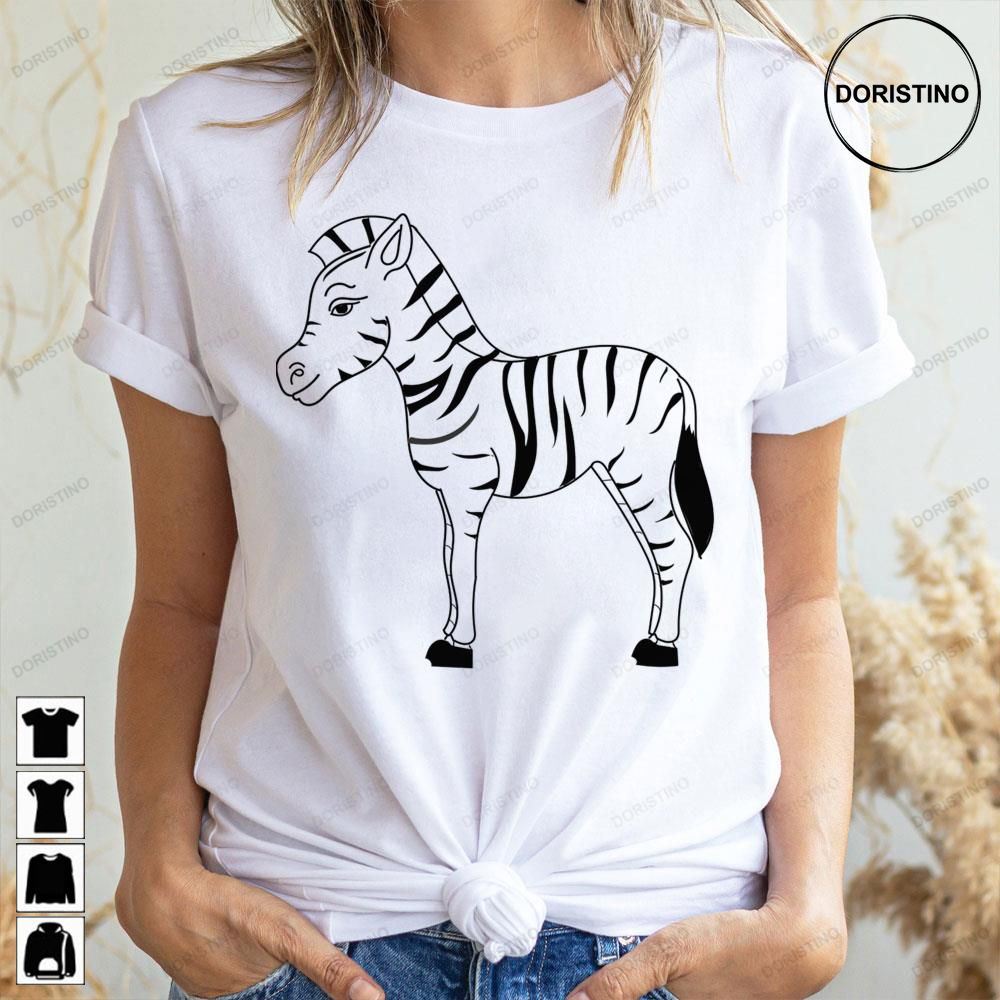 Black Line Zebra Limited Edition T-shirts