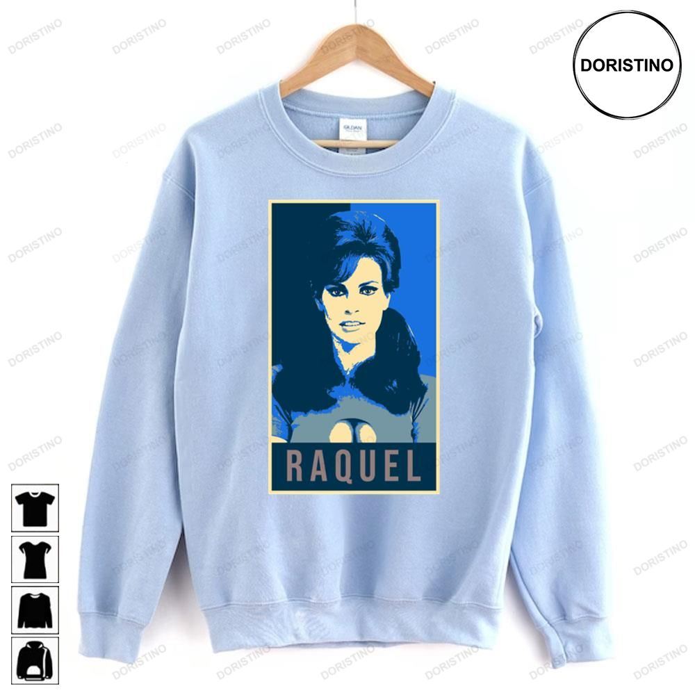 Blue Illustration Pop Raquel Welch Limited Edition T-shirts