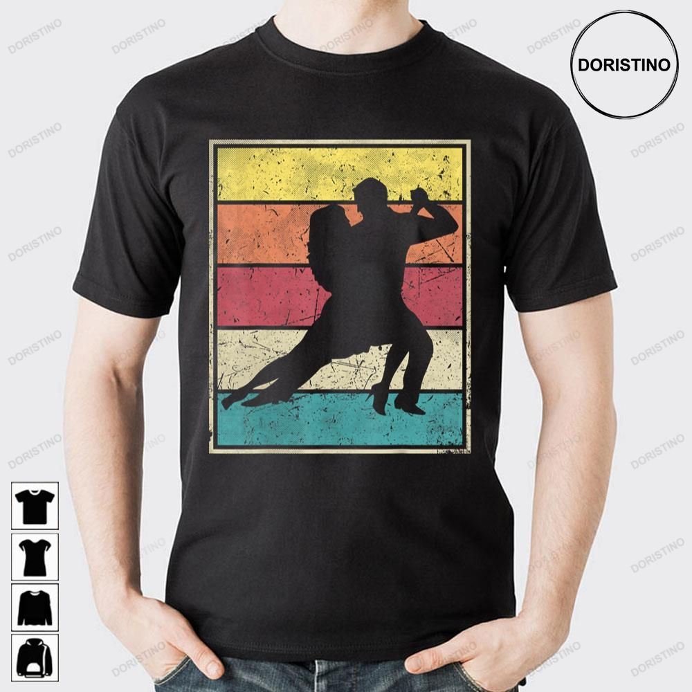 Dancing Couple Retro Vintage With Stripes Limited Edition T-shirts