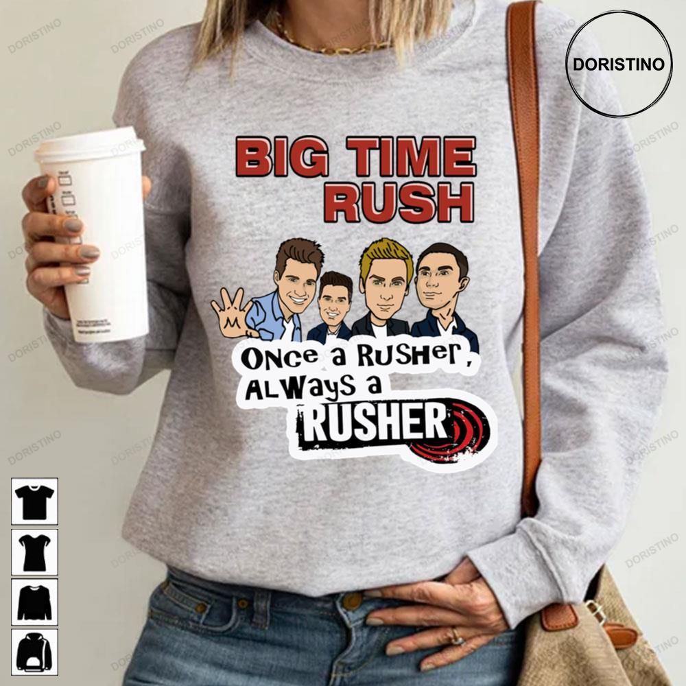 Vintage Big Time Rush Once A Rusher Limited Edition T-shirts