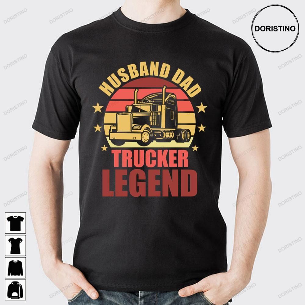 Vintage Design Husband Dad Trucker Legend Trending Style