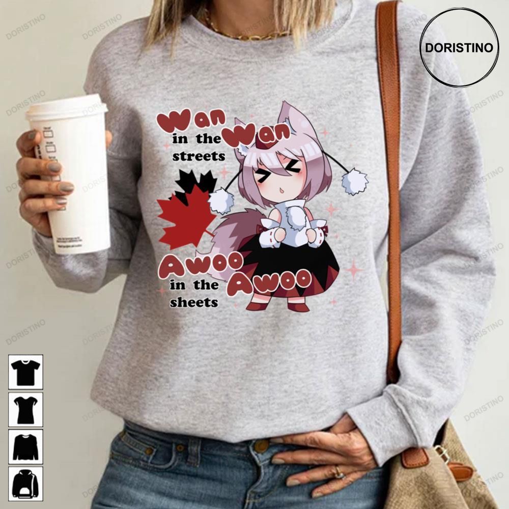 Wan Wan In The Streets Awoo Awoo In The Touhou Limited Edition T-shirts