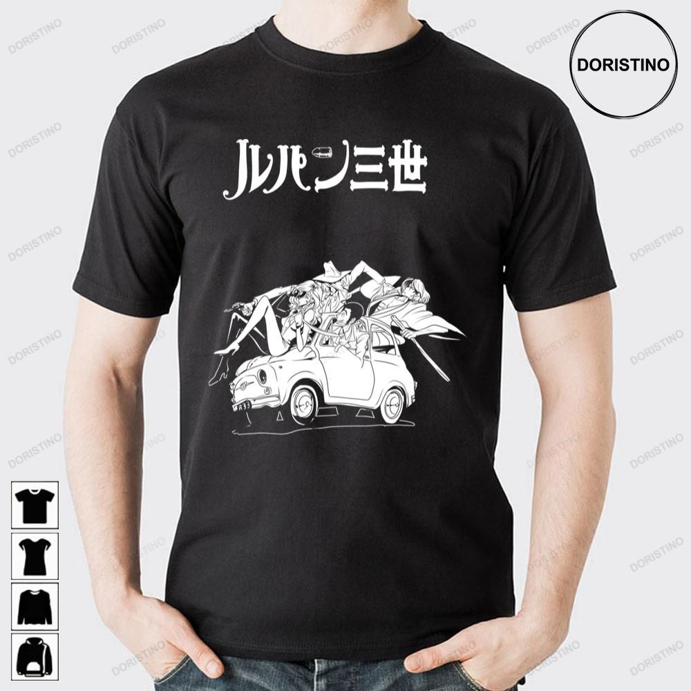 White Motobike Daisuke Jigen Lupin Iii Awesome Shirts