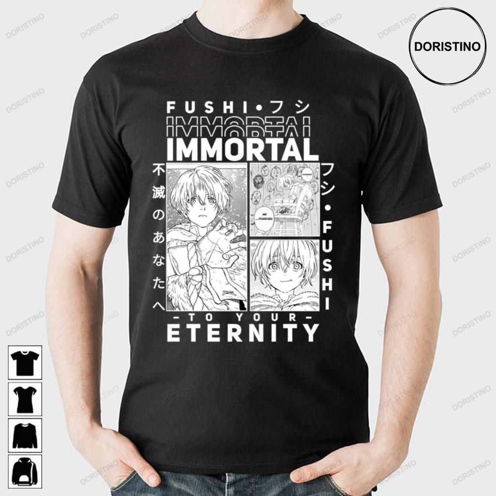 White Vintage Fushi To Your Eternity Limited Edition T-shirts