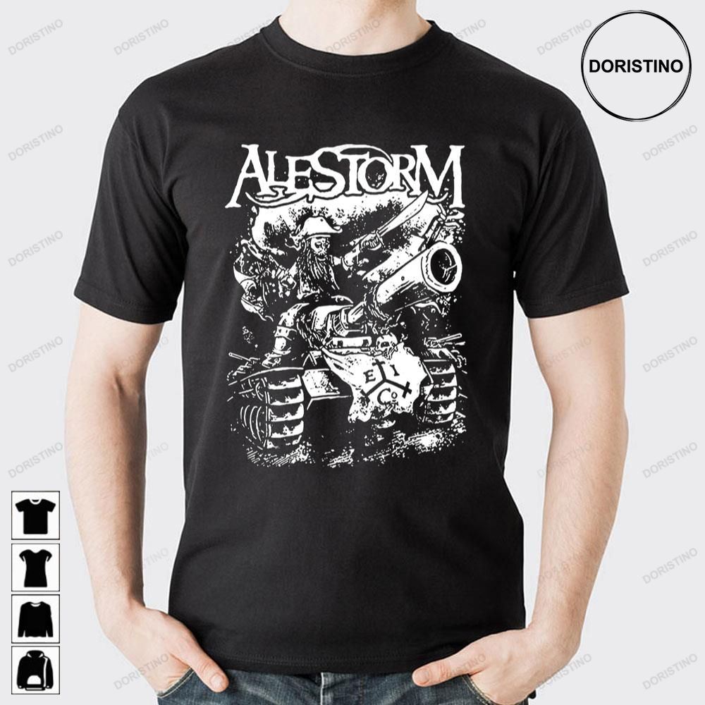 Whtie Art Alestorm Music Awesome Shirts