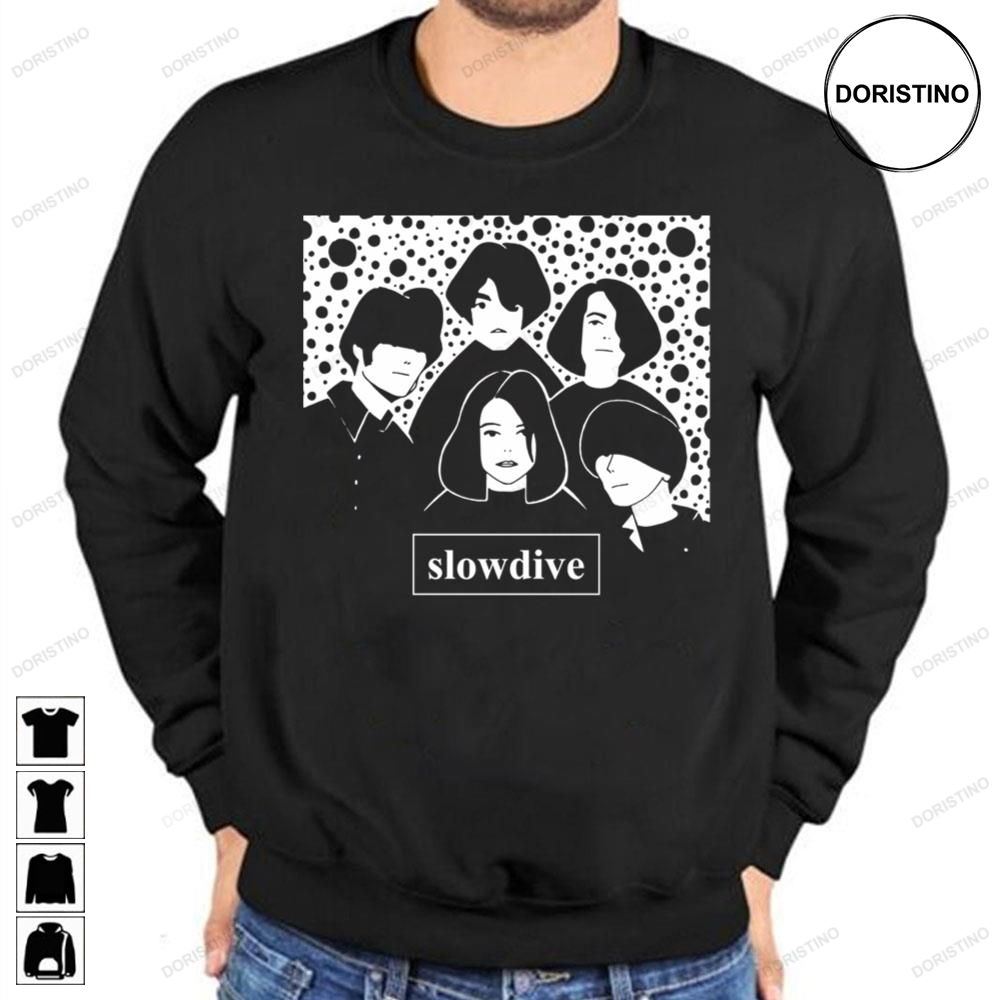 Whtie Members Slowdive Awesome Shirts