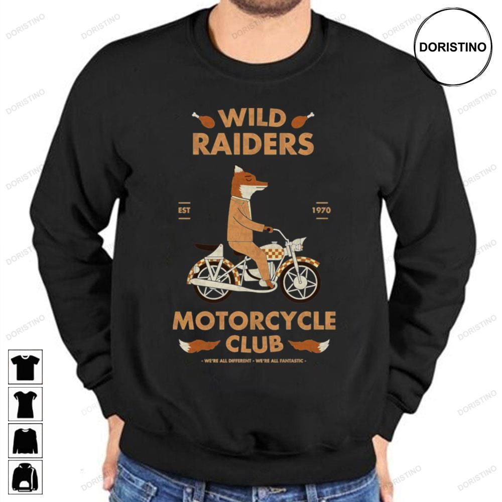 Wild Raiders Motorcycle Club Fantastic Mrfox Trending Style