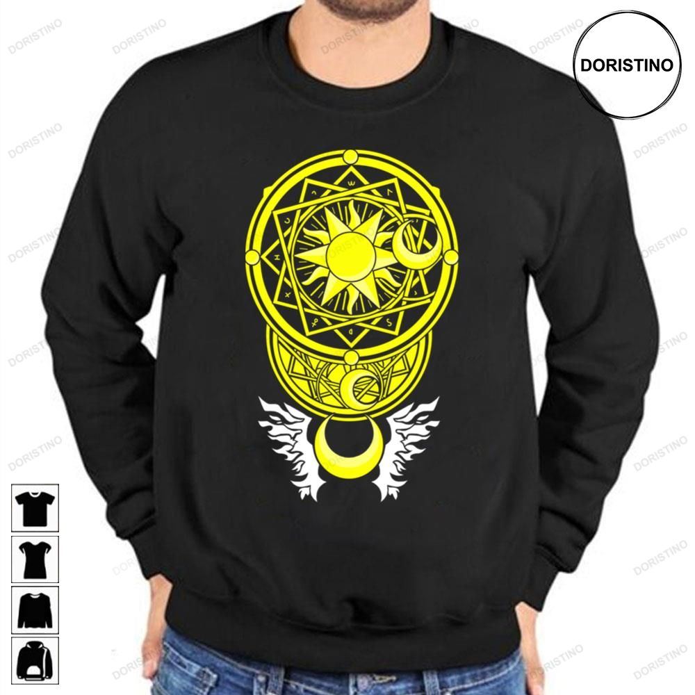 Yellow Cardcaptor Sakura Fitted Awesome Shirts
