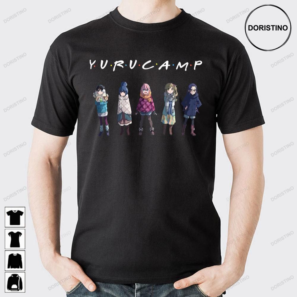 Yuru Camp Friends Font Limited Edition T-shirts