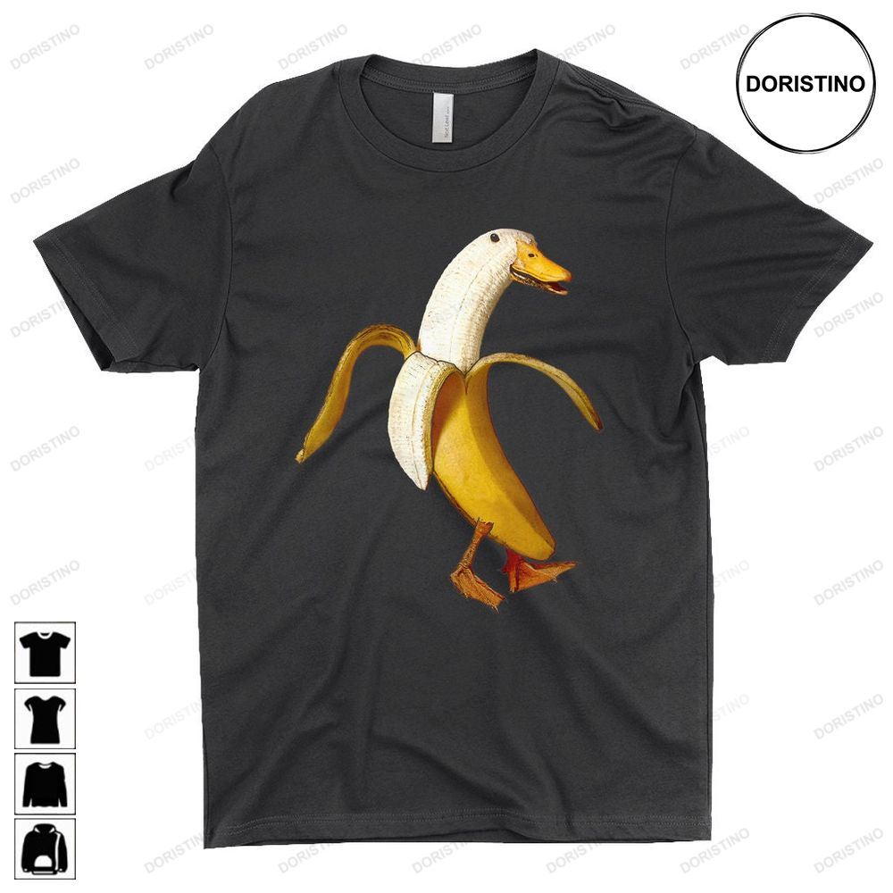 Banana Duck Because Its Funny Weird Stuff Funny Limited Edition T-shirts