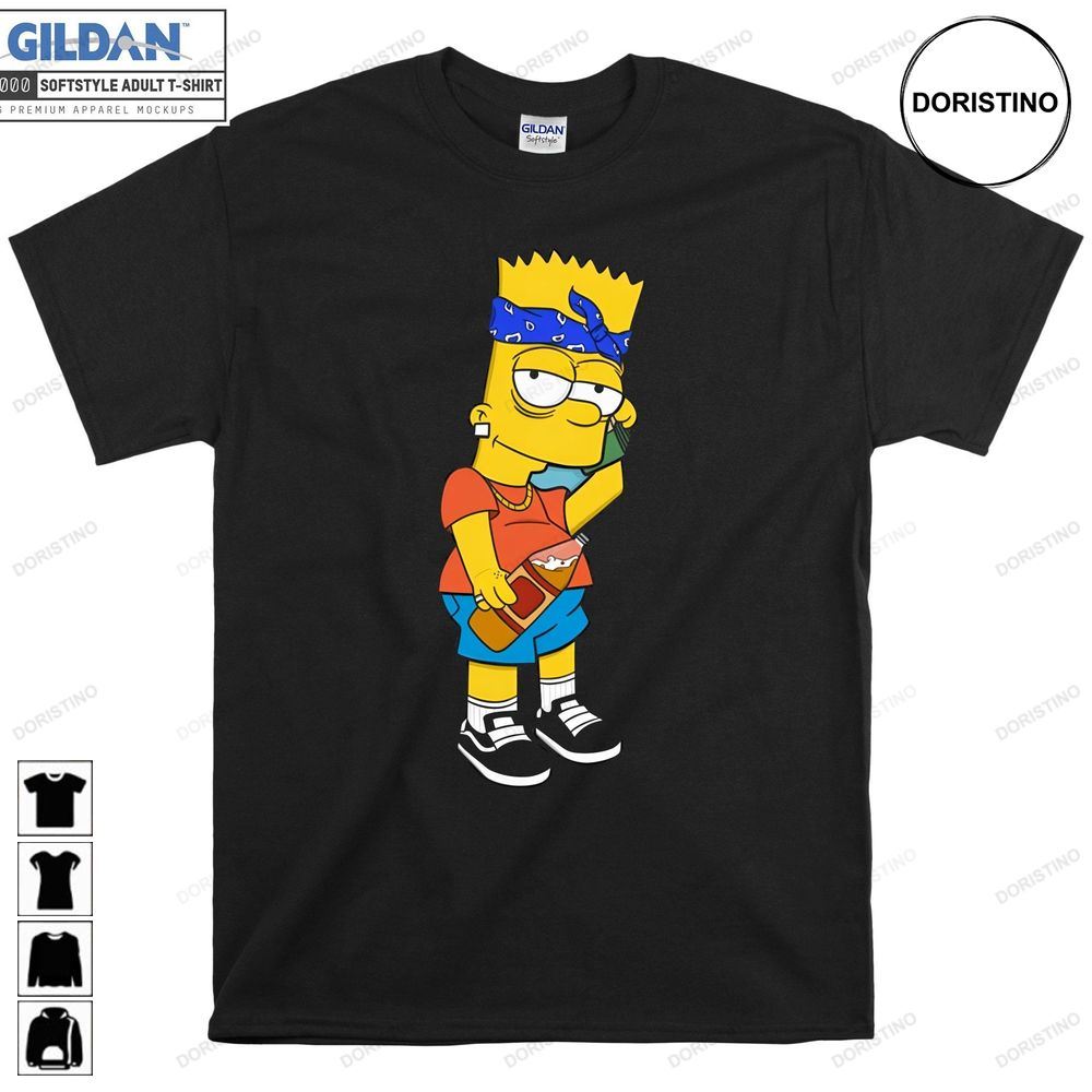 Bart Simpson Cute Cartoon Cool Hoody Kids Child Tote Trending Style