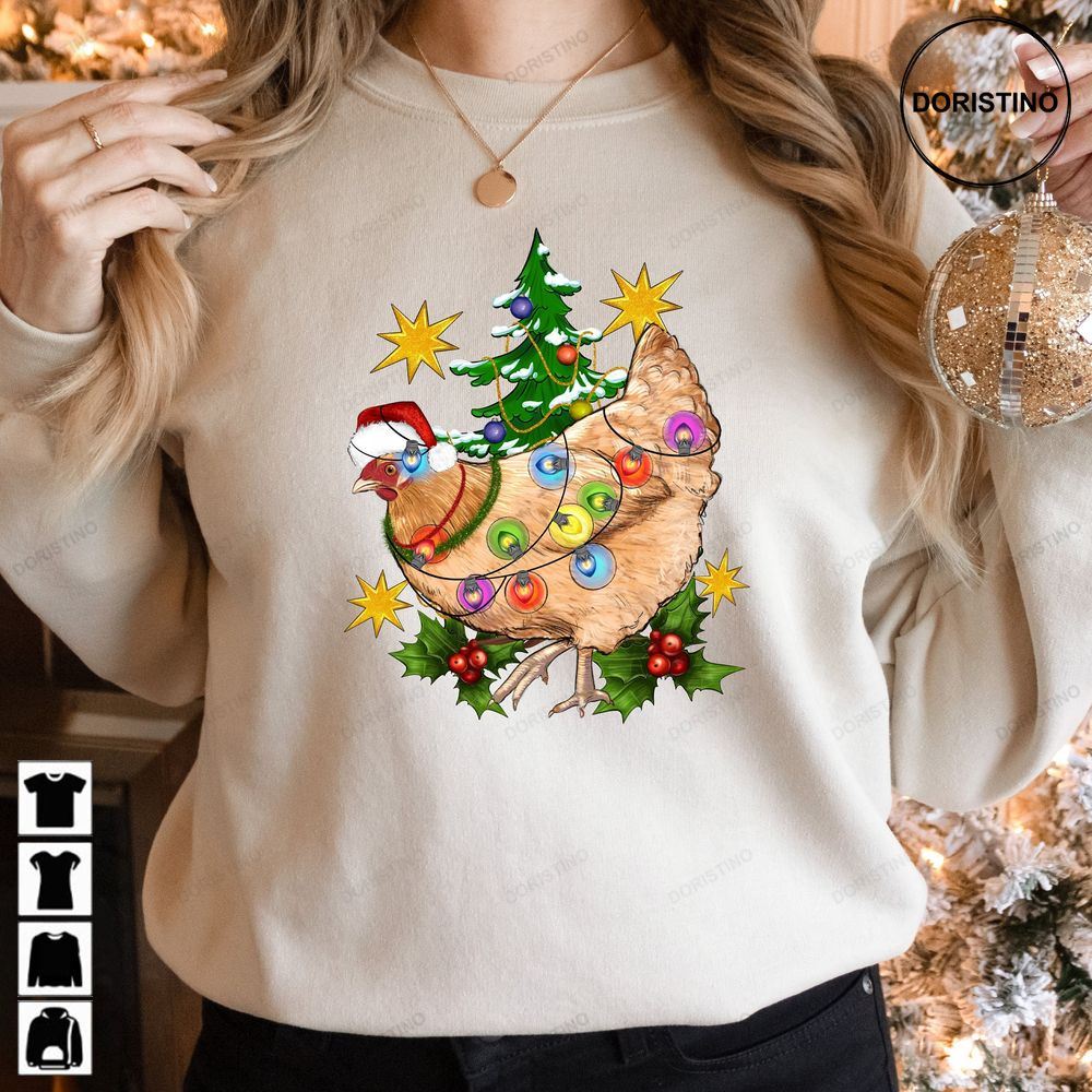 Christmas Chicken Funny Christmas Ugly Trending Style