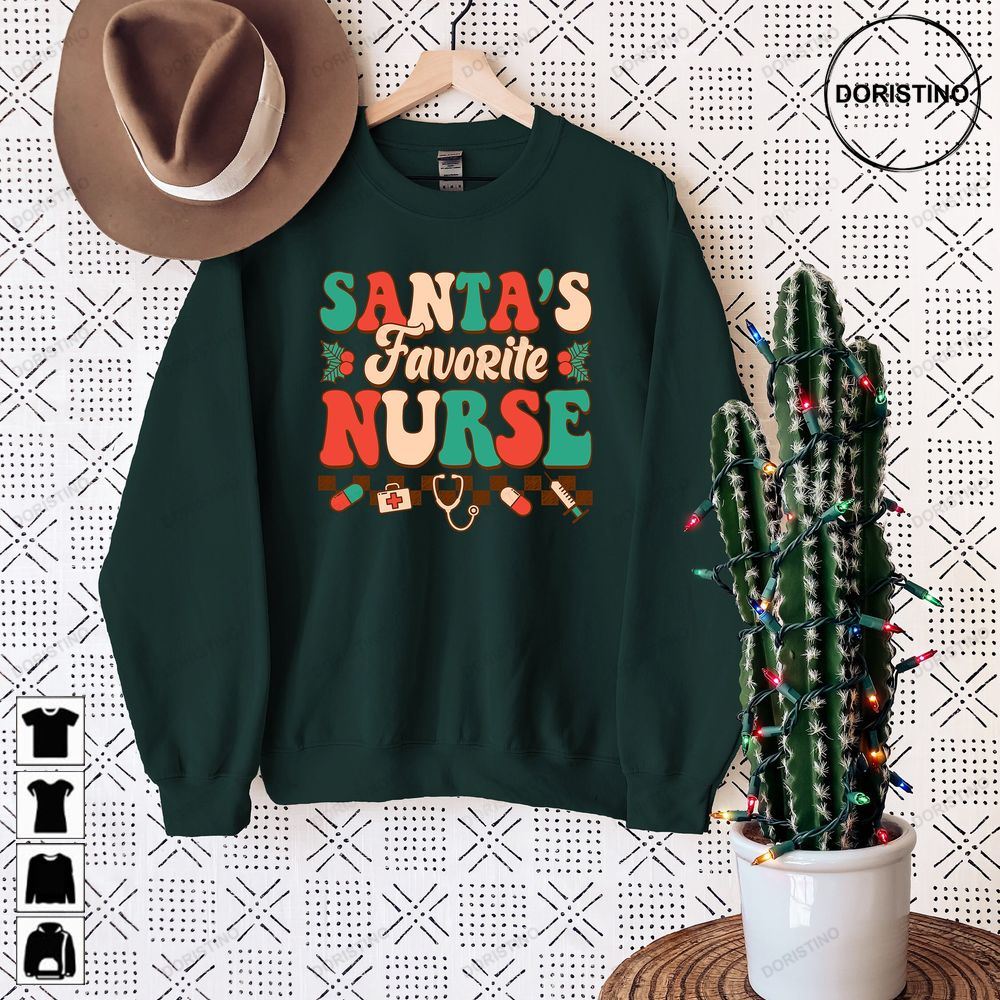 Christmas Nurse Crewneck For Women Rn Gift For Limited Edition T-shirts