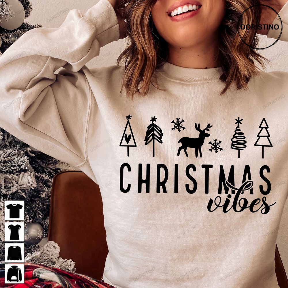 Christmas Vibes Merry Christmas Holly Jolly Limited Edition T-shirts