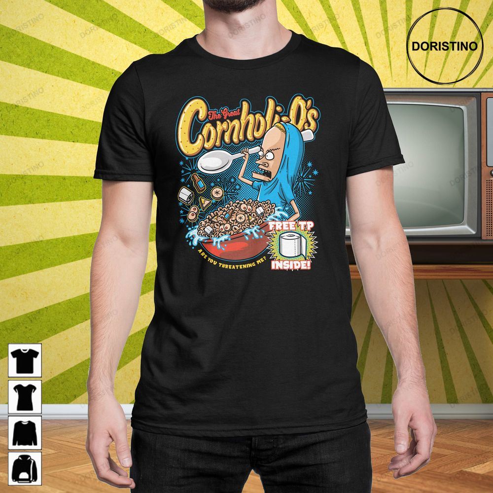 Cornholi-os Cereal Butt Head 90s Cartoon Tv Show Limited Edition T-shirts