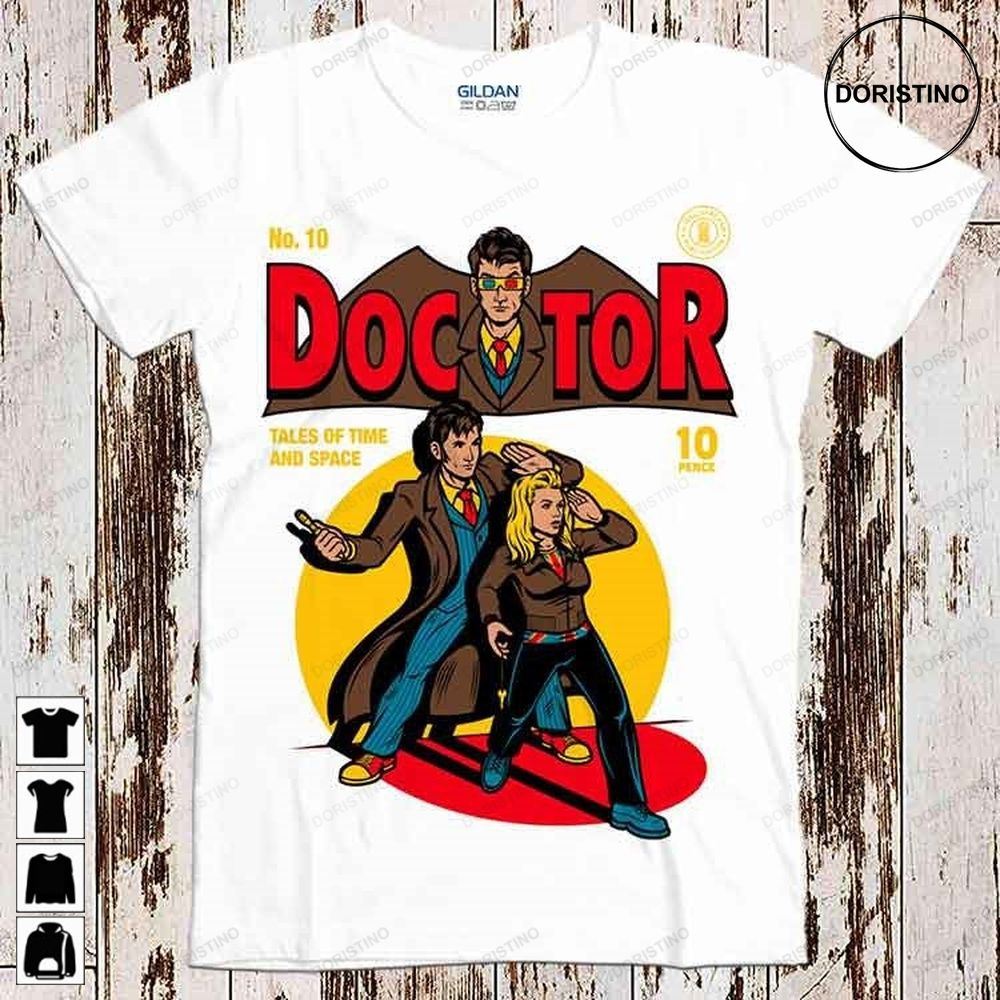 Doctor Who Comic Cartoon Anime Retro Vintage Parody Top Gift Limited Edition T-shirts