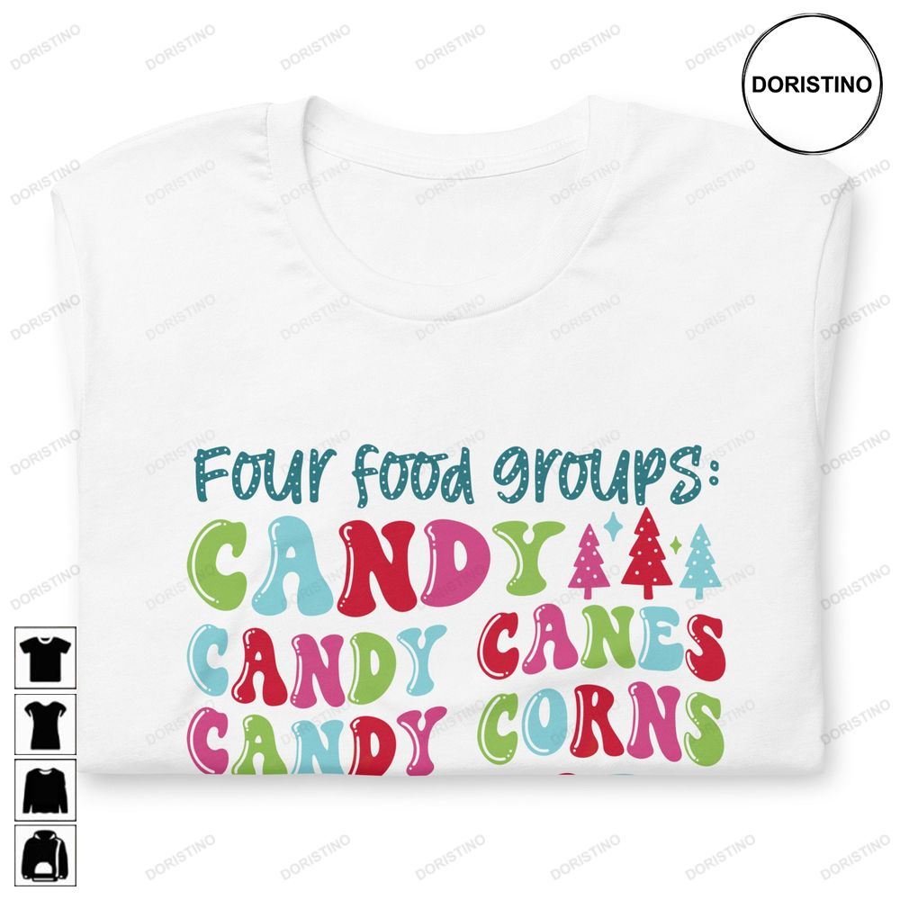 Four Food Groups Buddy The Elf Movie Inspired Christmas Unisex Awesome Shirts