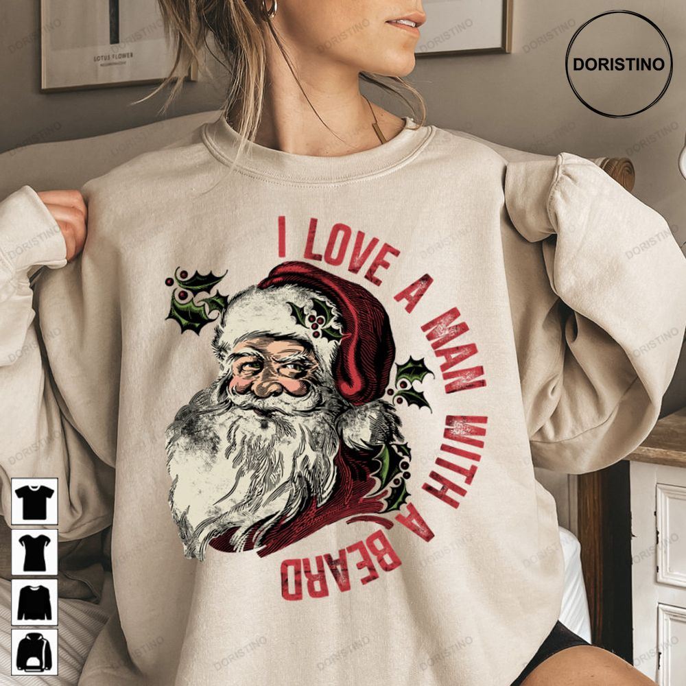 Funny Santa Beard Cute Christmas For Women Limited Edition T-shirts