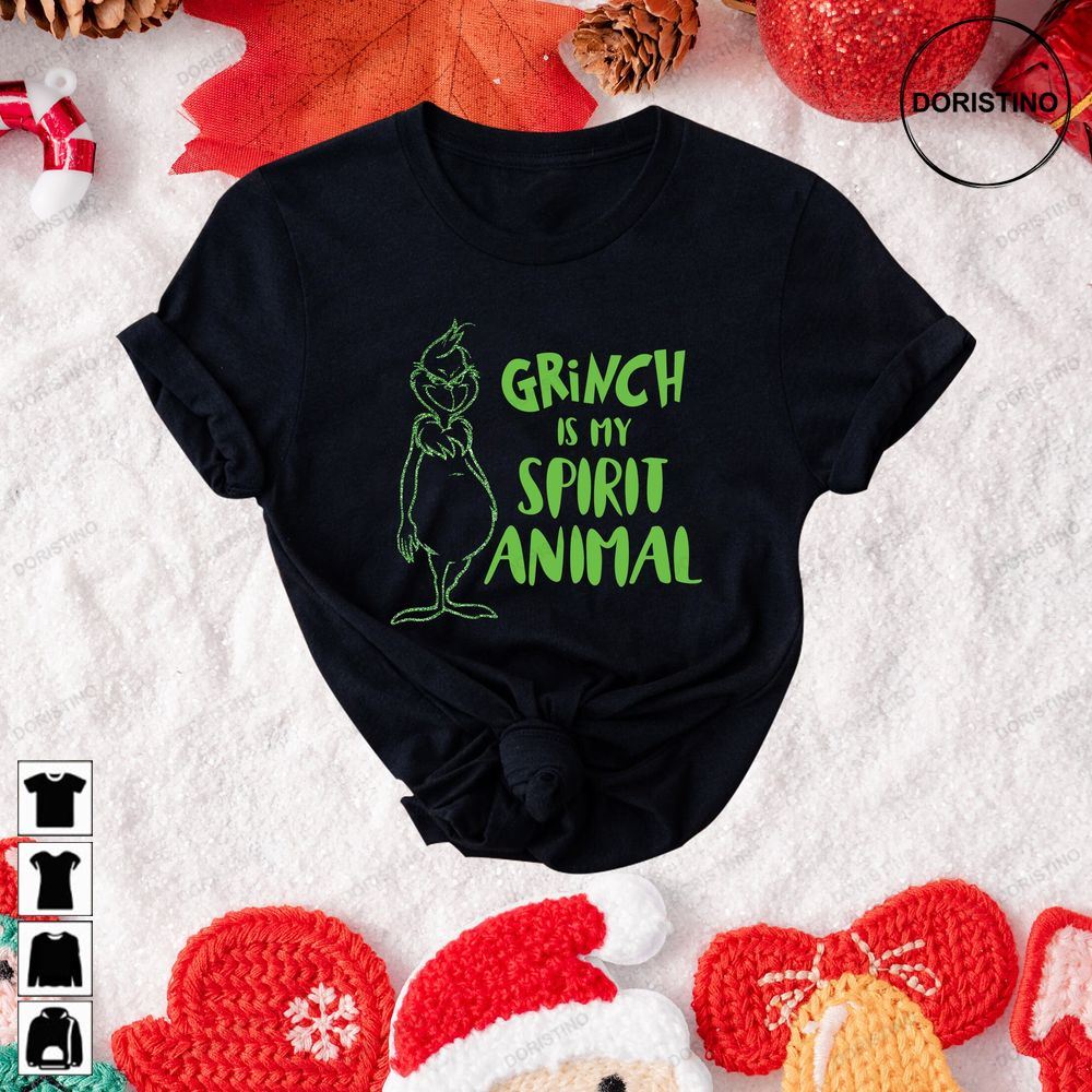 Grinch Is My Spirit Animal Christmas Christmas Limited Edition T-shirts