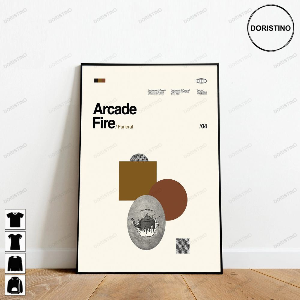 Arcade Fire Movie Retro Minimalist Art Retro Modern Vintage Trending Style Poster (No Frame)