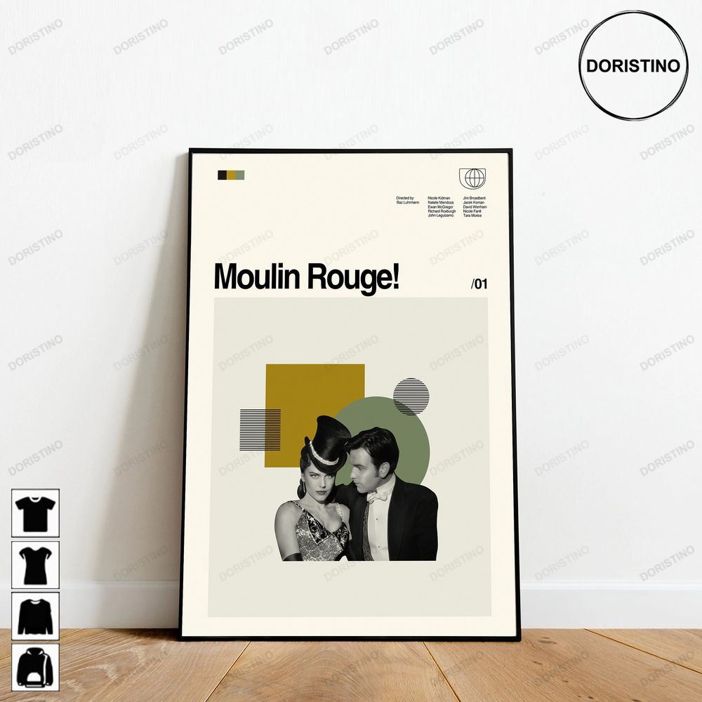 Baz Luhrmann Moulin Rouge Retro Movie Minimalist Art Retro Modern Vintage Gift For Him Awesome Poster (No Frame)