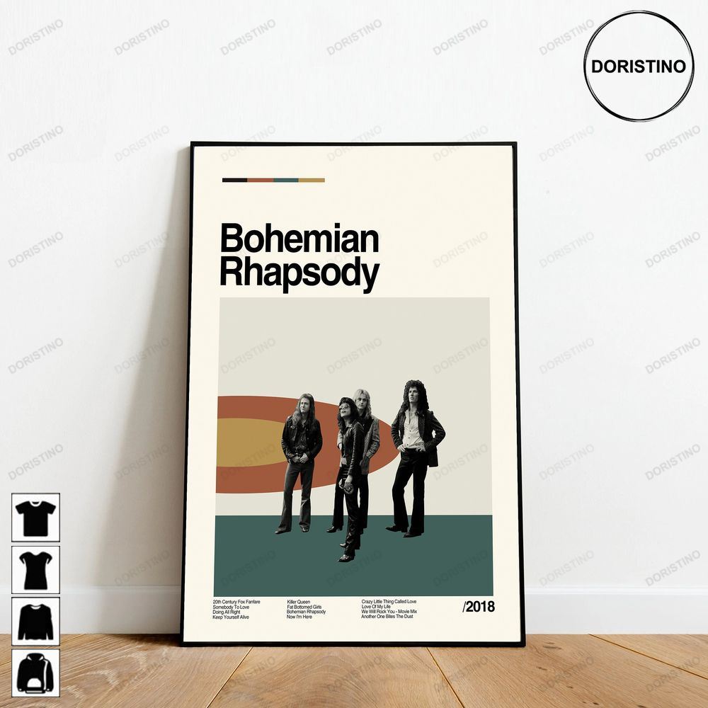 Bohemian Rhapsody Bryan Singe Music Minimalist Retro Modern Vintage Classic Movie Art Gifts Awesome Poster (No Frame)
